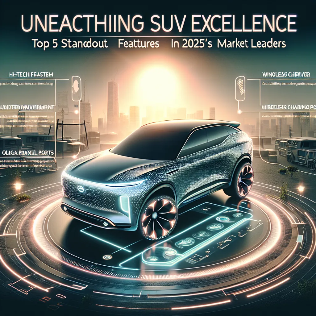 Unearthing SUV Excellence: Top 5 Standout Features in 2025's Market Leaders