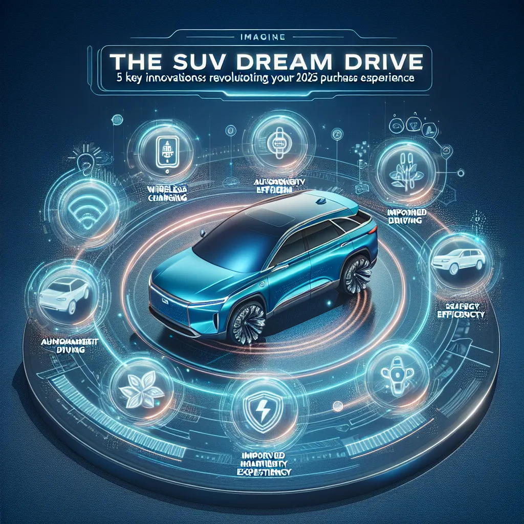 The SUV Dream Drive: 5 Key Innovations Revolutionizing Your 2025 Purchase Experience