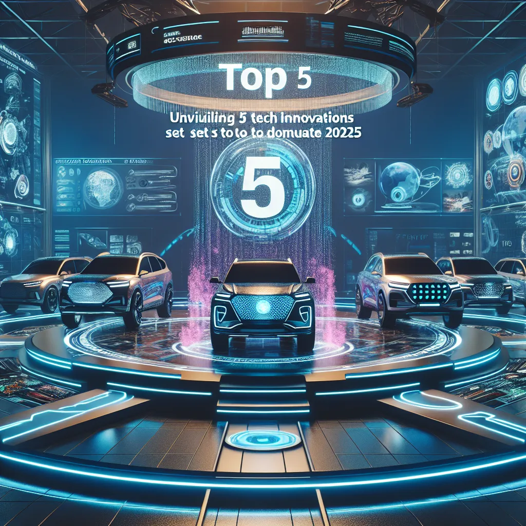 Unveiling the Power of SUVs: Top 5 Tech Innovations Set to Dominate 2025