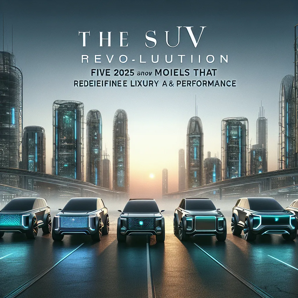 The SUV Revolution: Five 2025 Models That Redefine Luxury and Performance