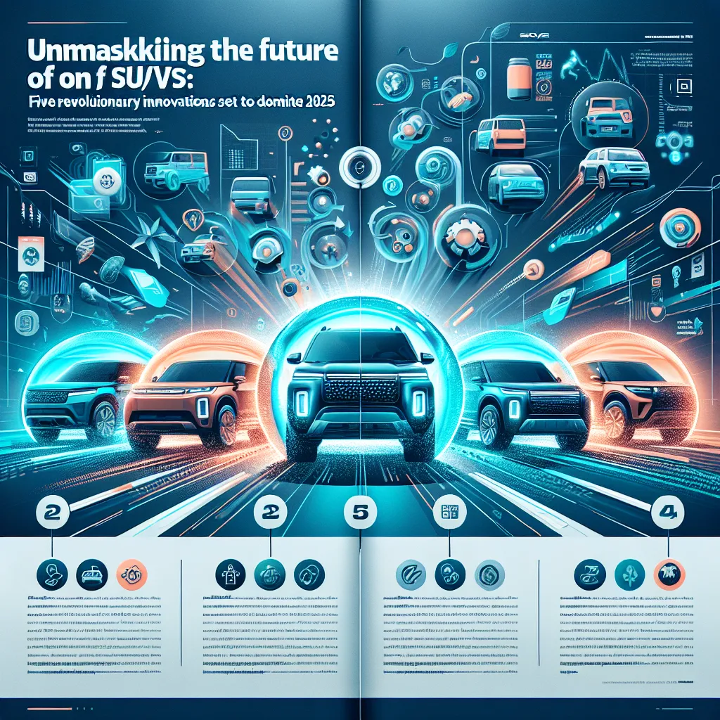Unmasking the Future of SUVs: Five Revolutionary Innovations Set to Dominate 2025