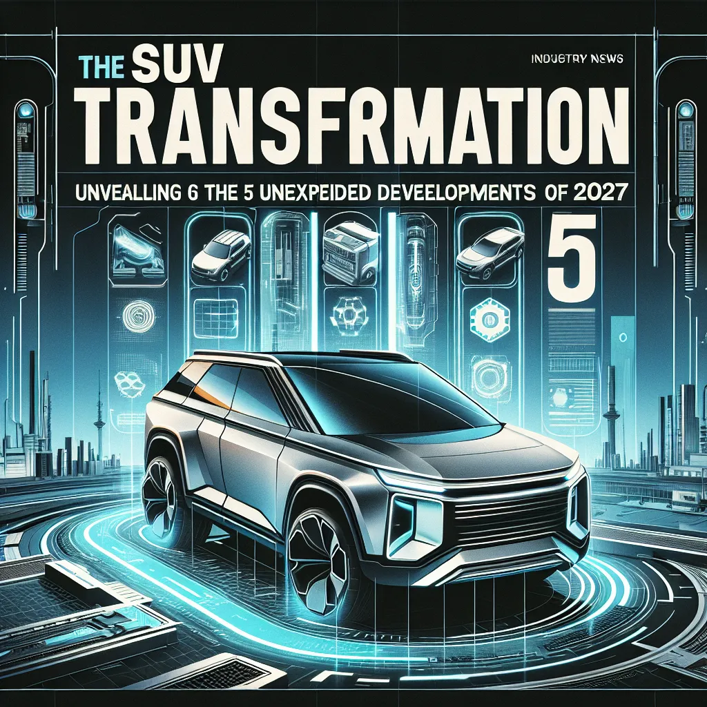 The SUV Transformation: Unveiling the 5 Unforeseen Developments of 2027