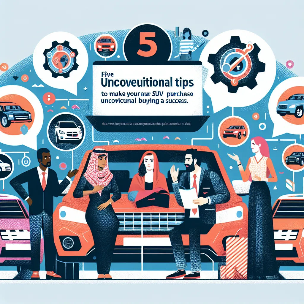 Five Unconventional Tips to Make Your SUV Purchase a Success