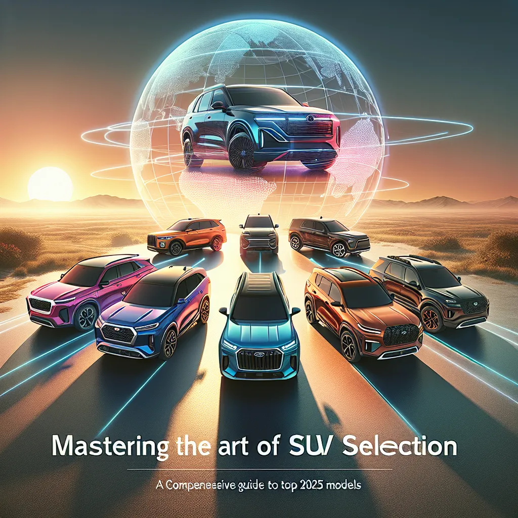 Mastering the Art of SUV Selection: A Comprehensive Guide to Top 2025 Models