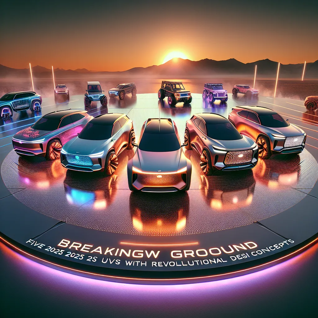 Breaking New Ground: Five 2025 SUVs with Revolutionary Design Concepts