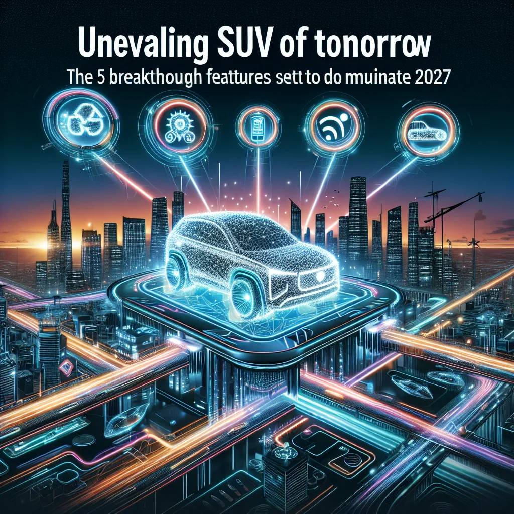 Unveiling the SUVs of Tomorrow: The 5 Breakthrough Features Set to Dominate 2027