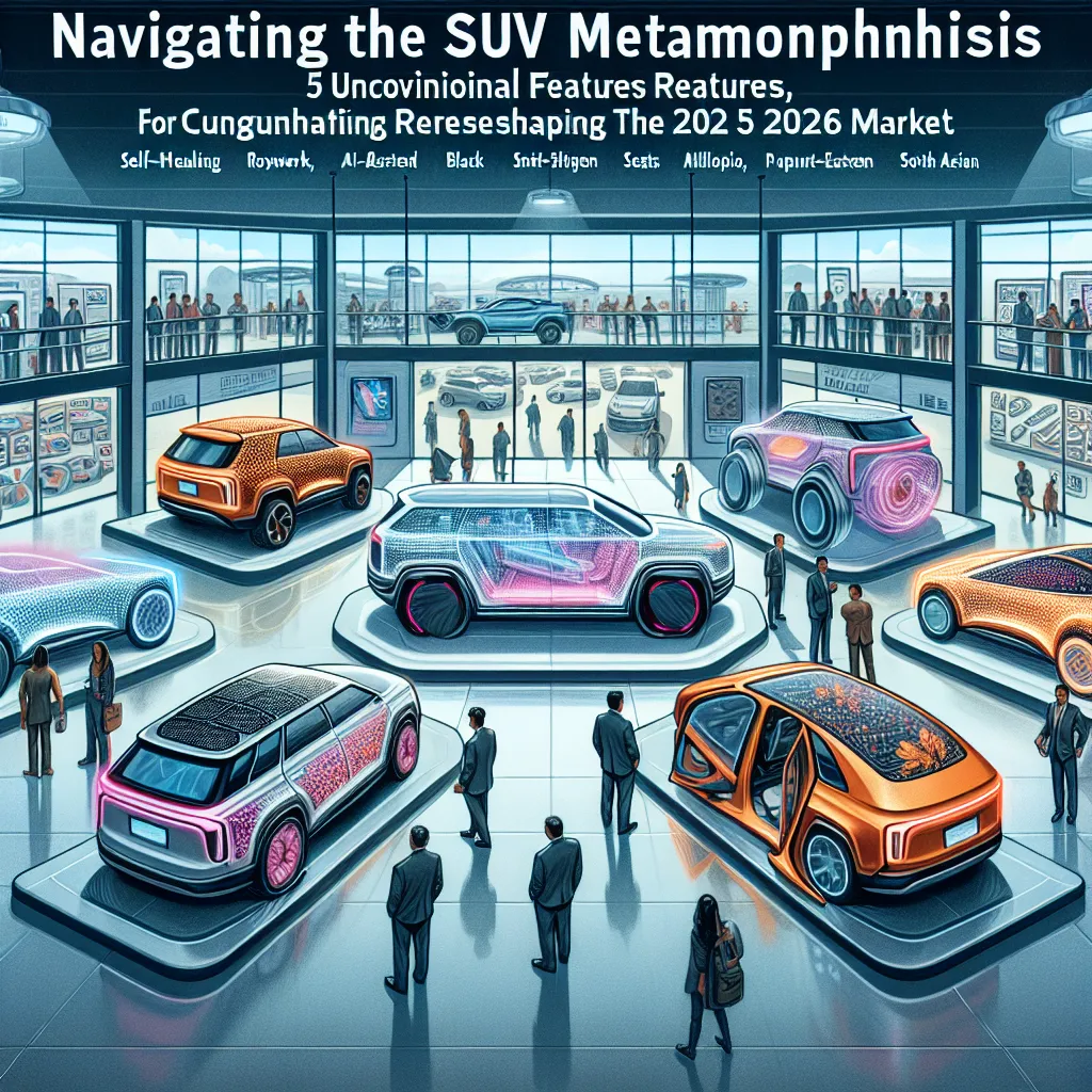 Navigating the SUV Metamorphosis: 5 Unconventional Features Reshaping the 2026 Market