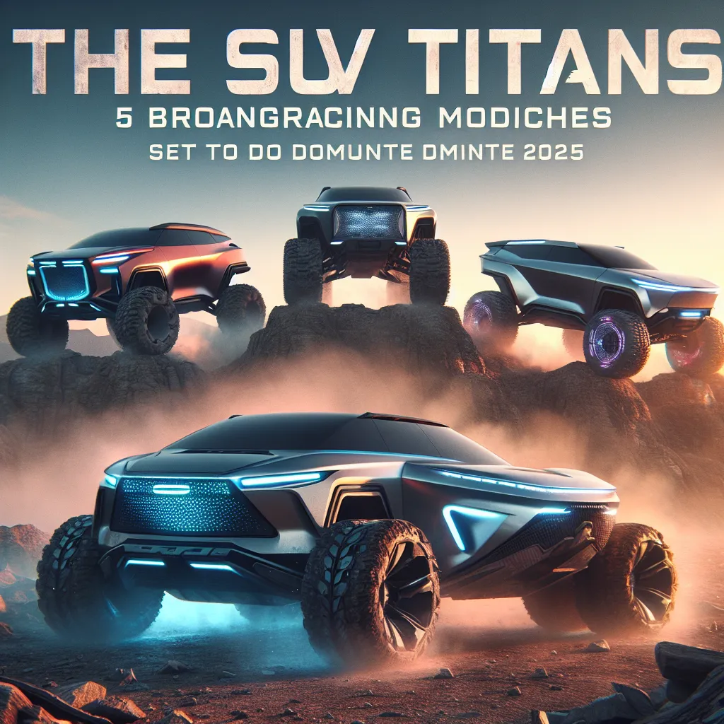 The SUV Titans Unleashed: 5 Groundbreaking Models Set to Dominate 2025