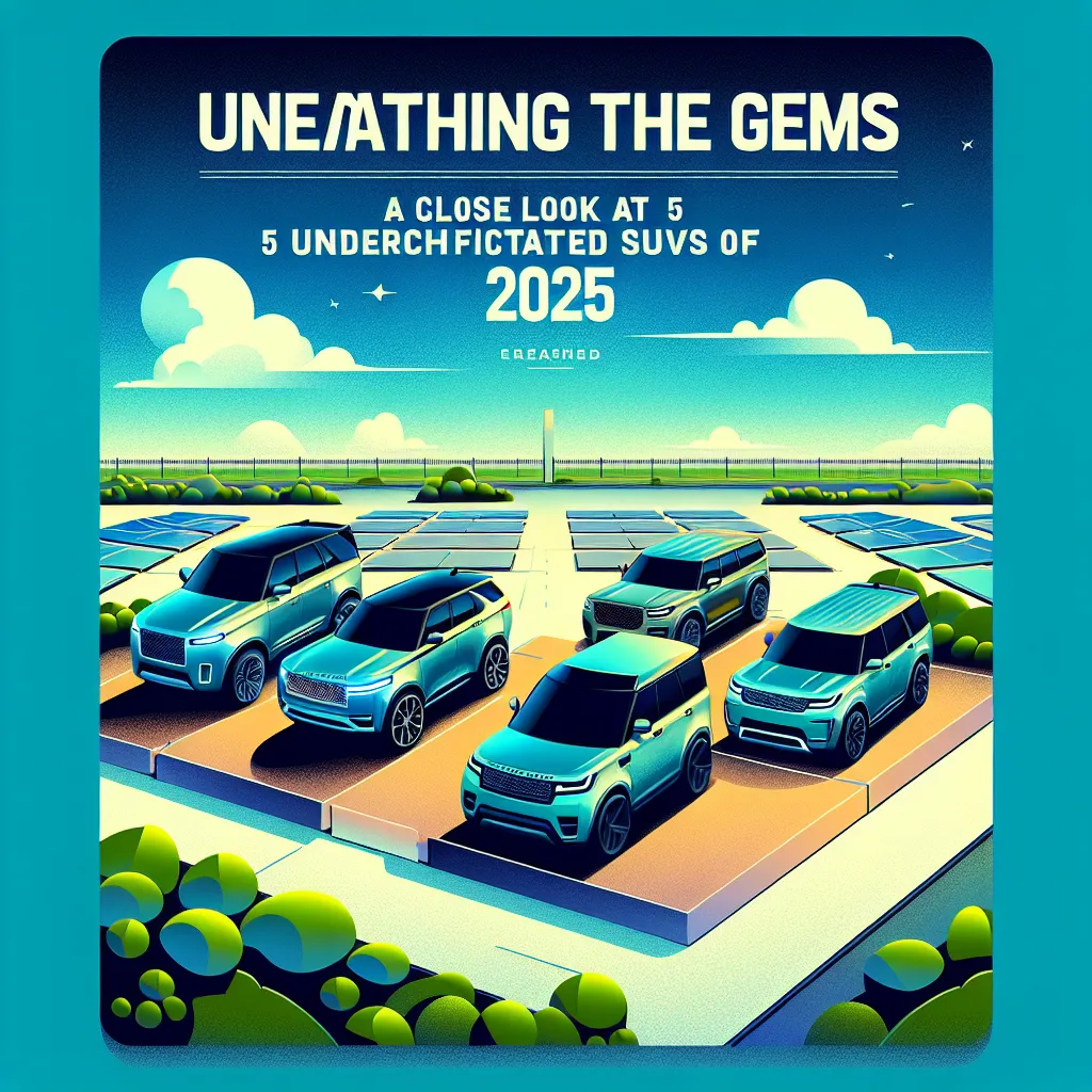 Unearthing the Gems: A Close Look at 5 Underrated SUVs of 2025