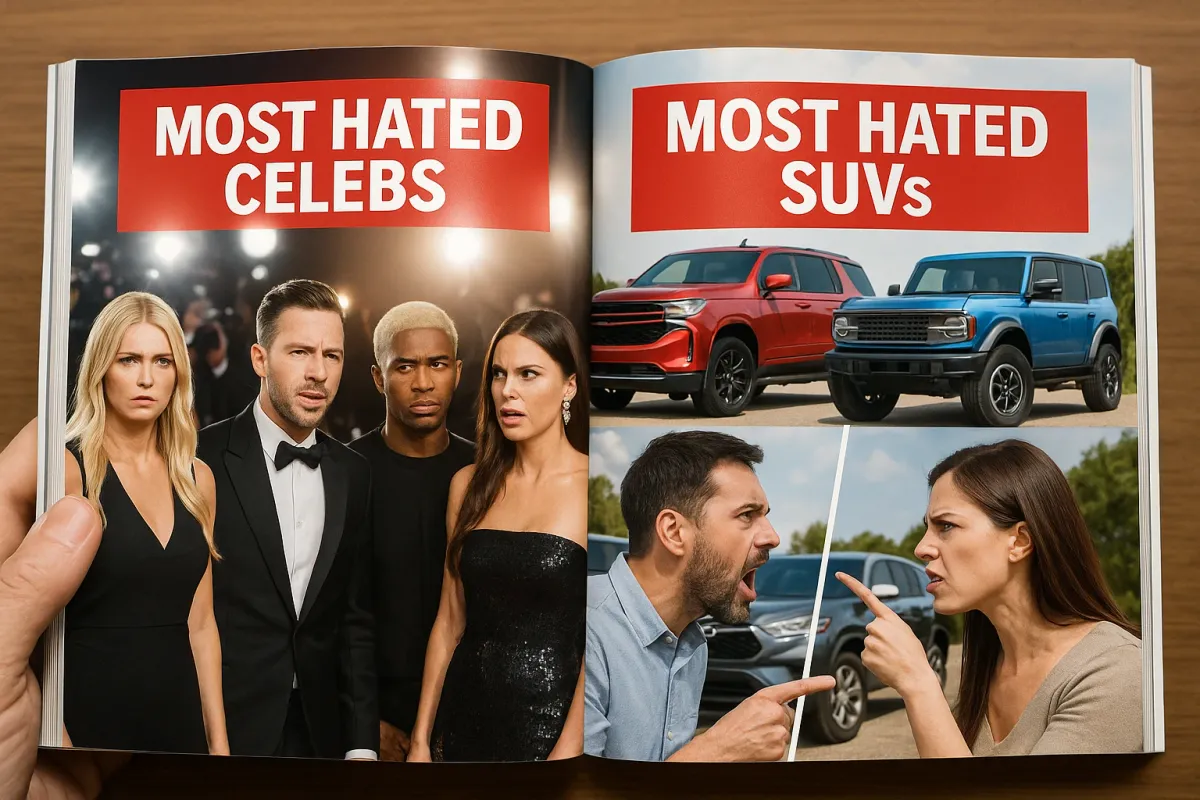 How “Most Disliked Stars” Lists Mirror Today’s Most Polarizing SUVs