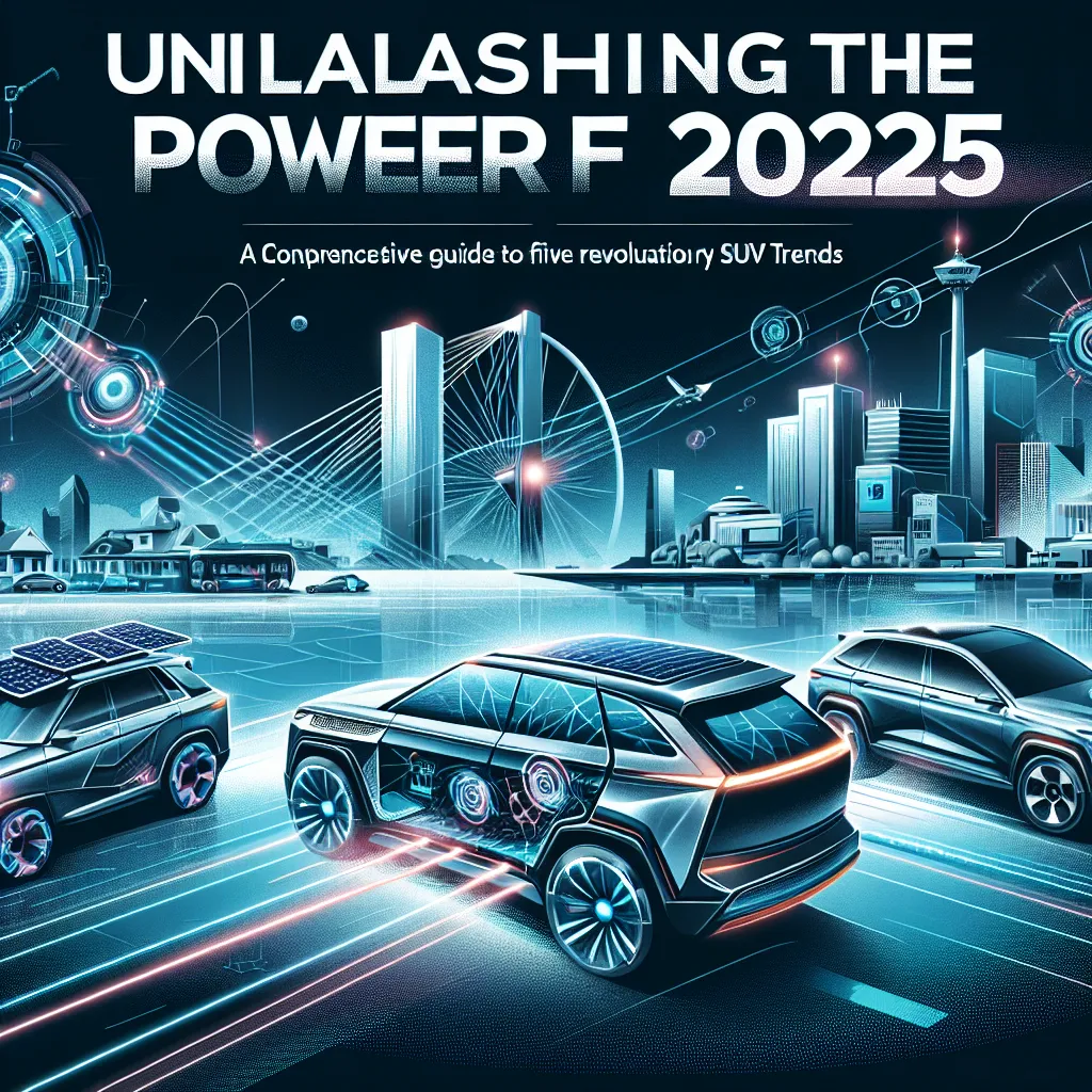 Unleashing the Power of 2025: A Comprehensive Guide to the Five Revolutionary SUV Trends