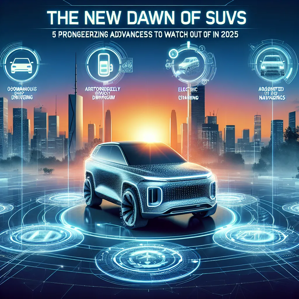 The New Dawn of SUVs: 5 Pioneering Advances to Watch Out for in 2025