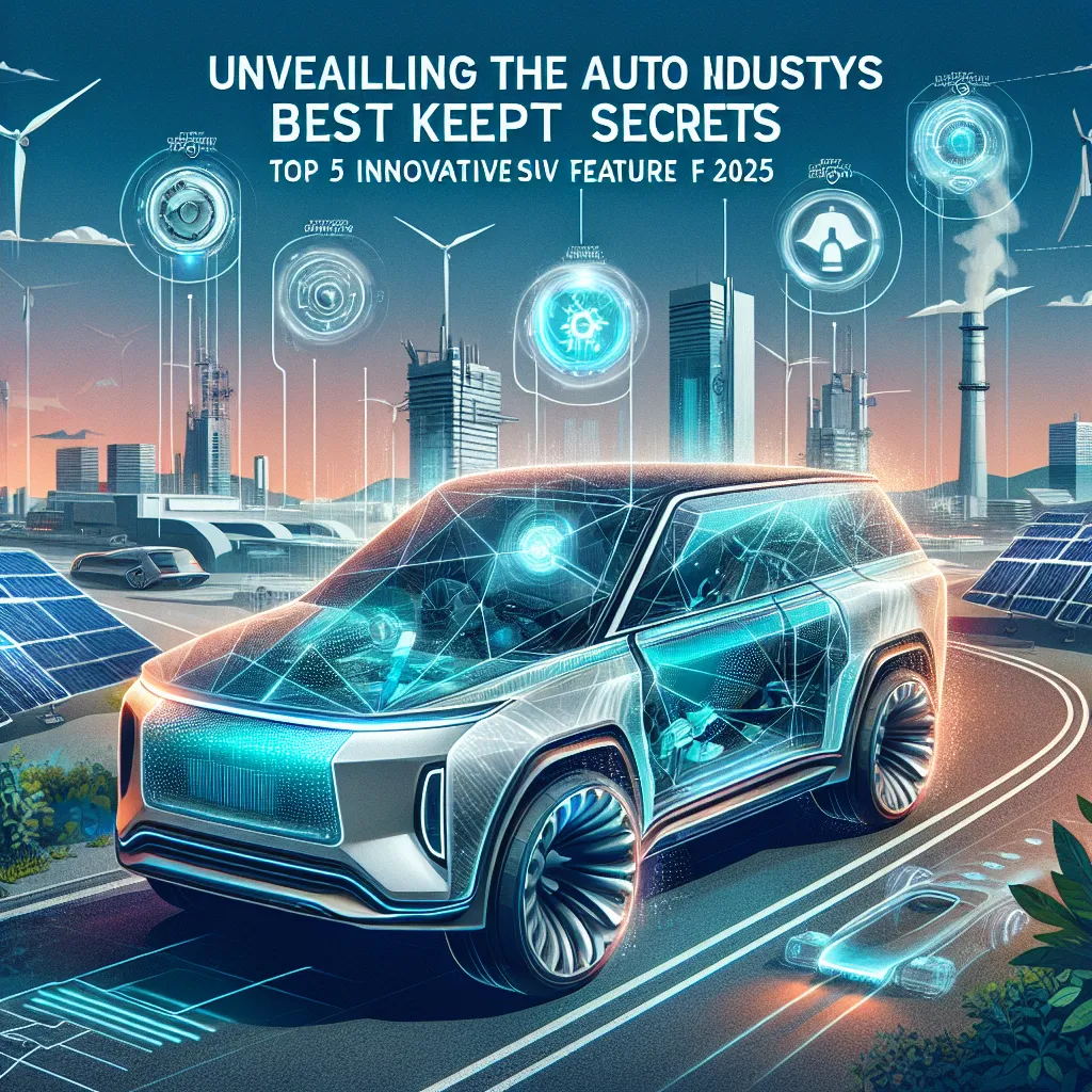 Unveiling the Auto Industry's Best Kept Secrets: Top 5 Innovative SUV Features of 2025