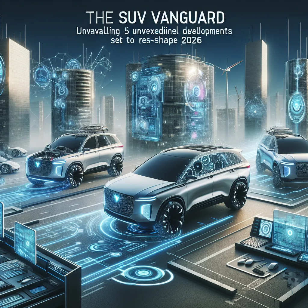 The SUV Vanguard: Unraveling 5 Unforeseen Developments Set to Reshape 2026