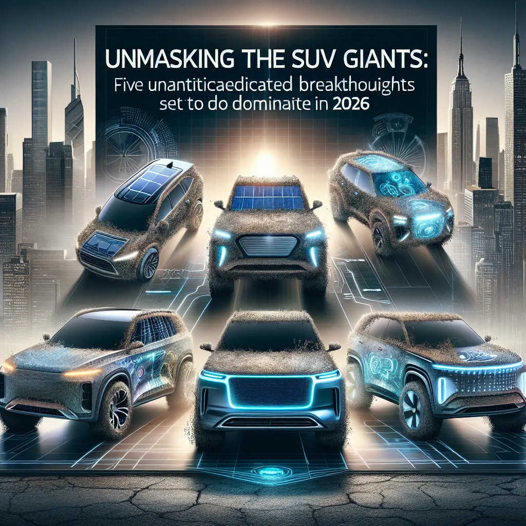 Unmasking the SUV Giants: Five Unanticipated Breakthroughs Set to Dominate in 2026