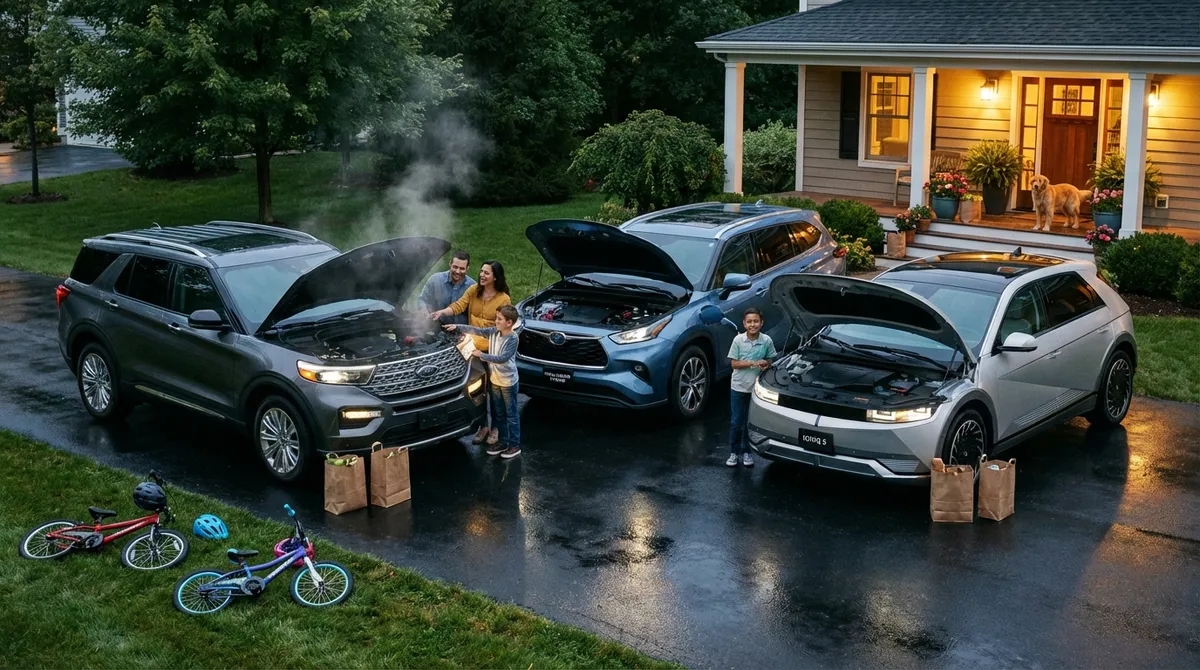 Gas vs Hybrid vs EV SUVs: Choosing the Right Powertrain for Real Life