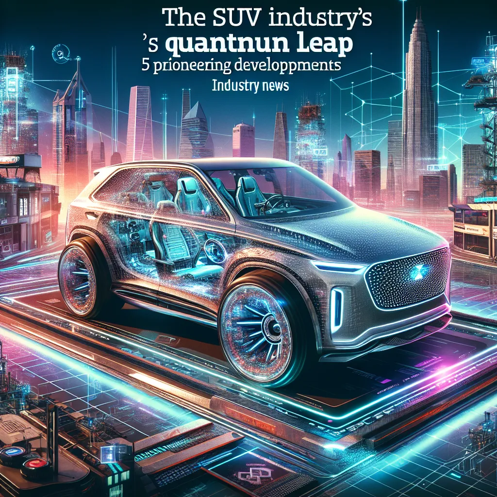 The SUV Industry's Quantum Leap: 5 Pioneering Developments of 2025
