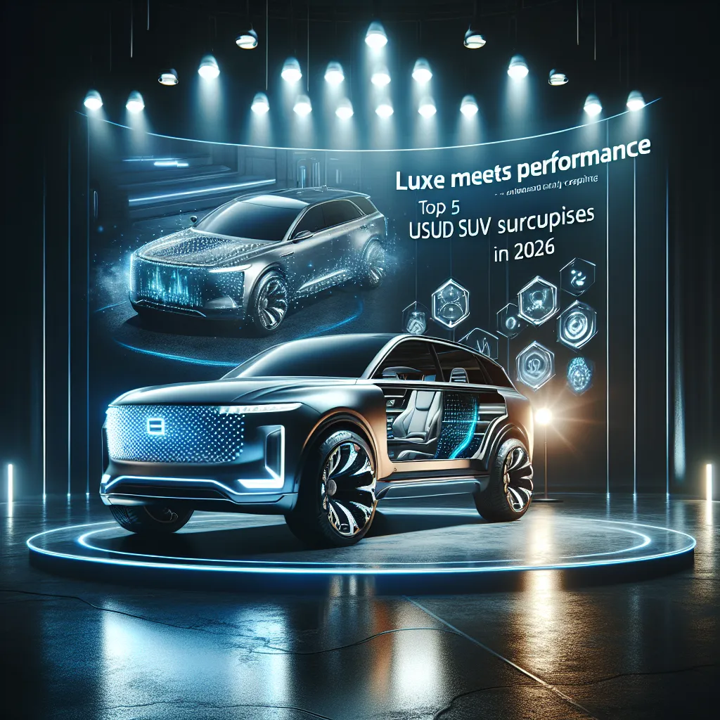 Luxe Meets Performance: Top 5 Unexpected SUV Surprises in 2026