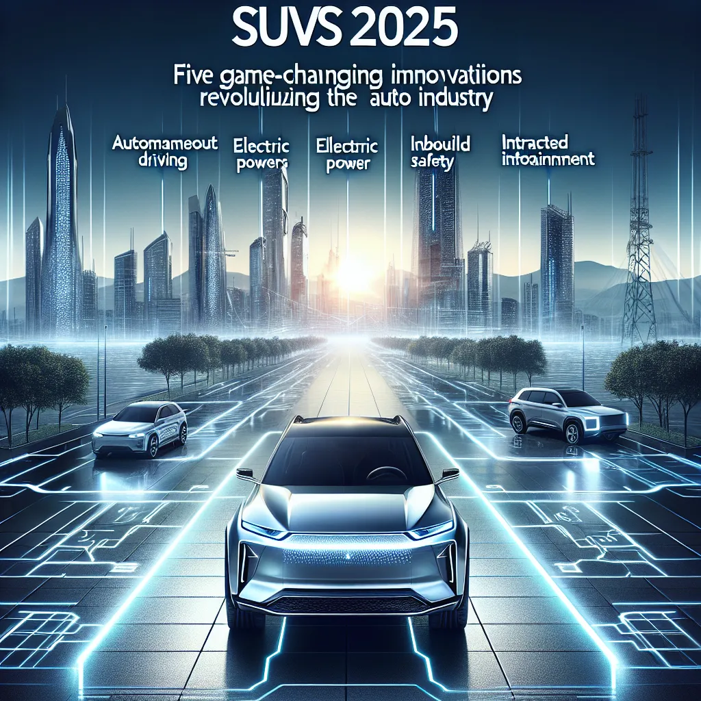 SUVs 2025: Five Game-Changing Innovations Revolutionizing the Auto Industry