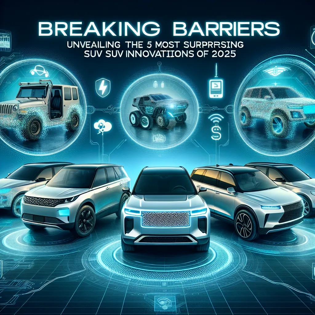 Breaking Barriers: Unveiling the 5 Most Surprising SUV Innovations of 2025