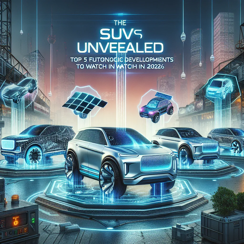 The SUV Market Unveiled: Top 5 Futuristic Developments to Watch in 2026