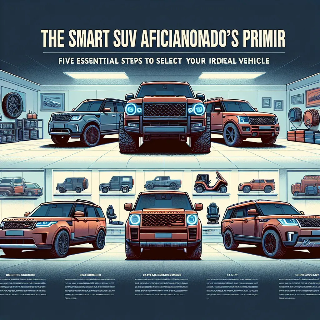 The Smart SUV Aficionado's Primer: Five Essential Steps to Select Your Ideal Vehicle